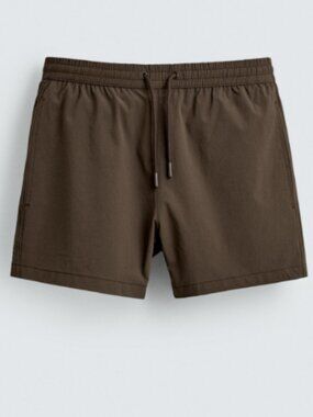 Meriggi Brown Swim Shorts in XS